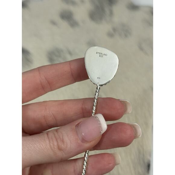 HUGE Sterling Silver 4” Blue Kingman Turquoise Hair Pin Wedding Accesory Bun 925 main image 6
